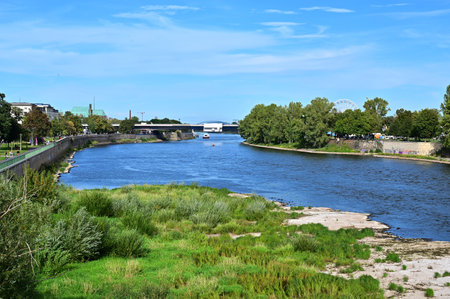 The River Elbe in Magdeburg, Saxony-Anhalt