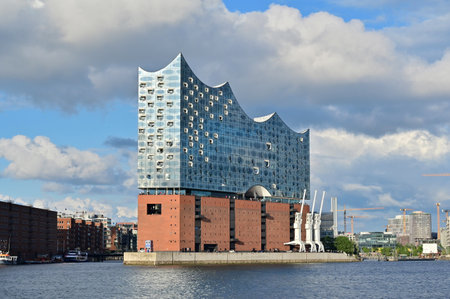 The Elbphilharmonie (also known as Elphi for short) is a concert hall in Hamburg that was completed in autumn 2016のeditorial素材