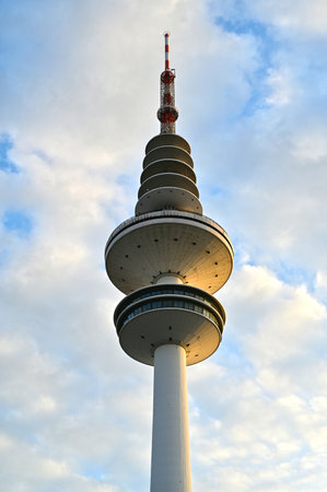 The television tower in Hamburg, Germanyのeditorial素材