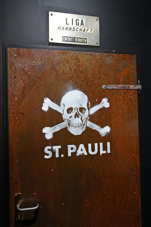 The Millerntor Stadium of FC St. Pauli in Hamburg, Germanyのeditorial素材