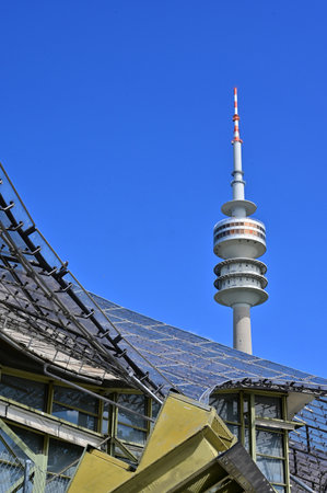 The Olympic Tower in Munich (Bavaria)のeditorial素材