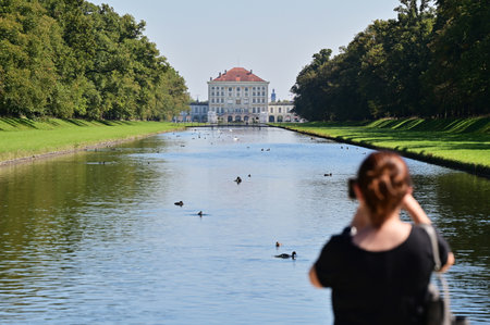 Nymphenburg Palace in the Bavarian capital Munich was the summer residence of the Electors and Kings of Bavaria from the House of Wittelsbach from 1715 to 1918.のeditorial素材
