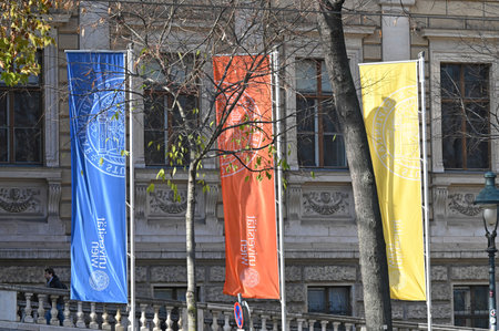 The University of Vienna (Latin Alma Mater Rudolphina Vindobonensis, Rudolphina for short) is the largest university in Austria and in German-speaking countries with around 90,000 students and over 10,000 employeesのeditorial素材