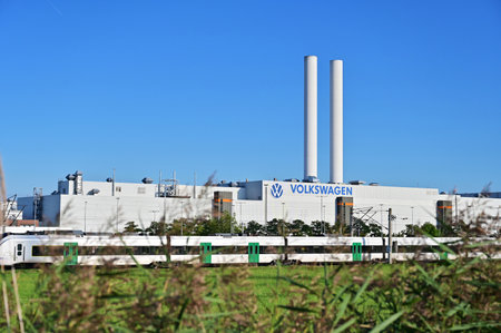 Volkswagen factory in Zwickau for electric cars, Saxony, Germany,
