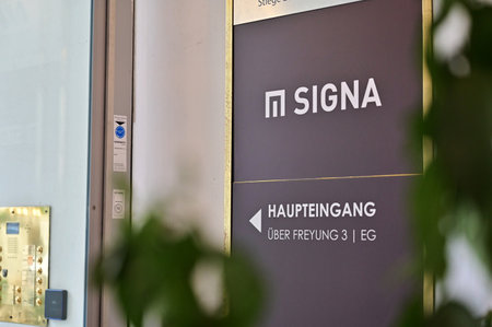 Vienna, Austria - 12 29 2023 - Headquarters of the insolvent real estate company Signa Holding in...