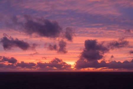 Sunset over lakeの写真素材