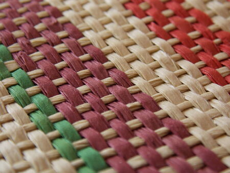 Multi Coloured Basket Weave Patternの写真素材