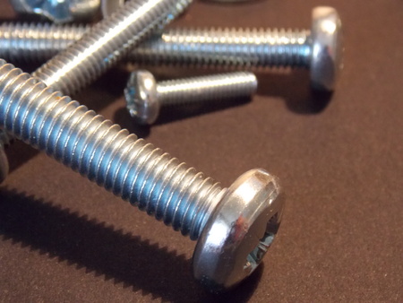 Close up of Threads on Boltの写真素材