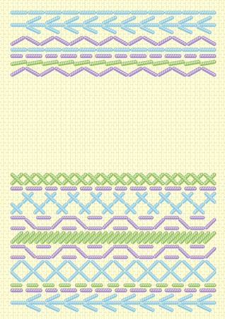 Background  with ethnic embroider. のイラスト素材