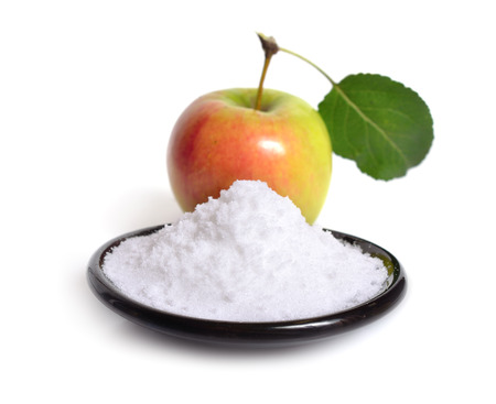 Fructose, or fruit sugar With appleの写真素材