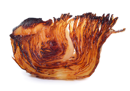 Êasted cabbage on white plate. の写真素材