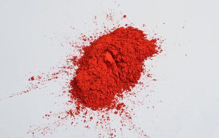 Carmine. also called cochineal, cochineal extract, crimson lake, or carmine lake is a pigment of a bright-red colorの写真素材
