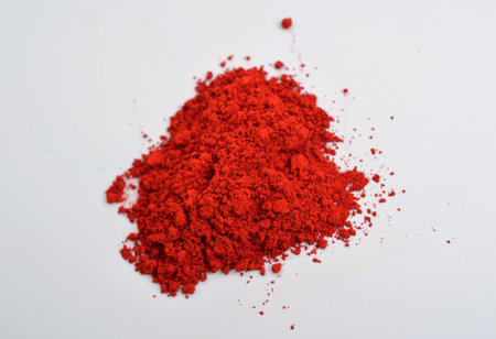 Carmine. also called cochineal, cochineal extract, crimson lake, or carmine lake is a pigment of a bright-red colorの写真素材