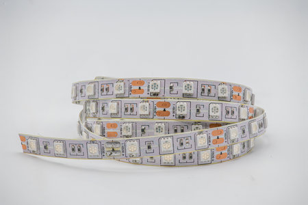 Roll of led lighting strip isolated on a white background.の写真素材