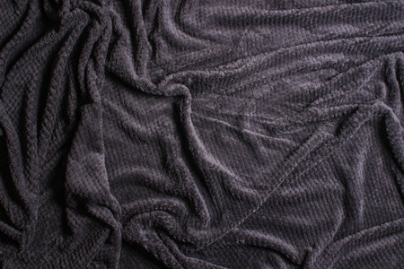 Texture of gray wool blanket