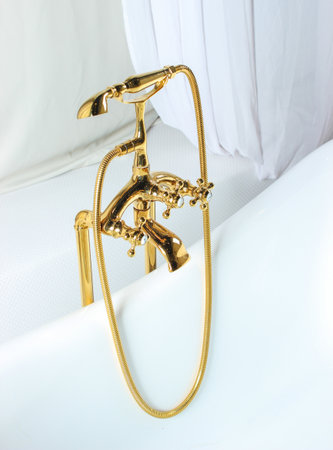 Golden shower mixerの写真素材