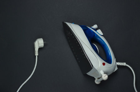 Iron for ironing with electric plugの写真素材