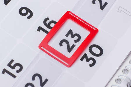 Calendar planner for month, 23 day of monthの写真素材