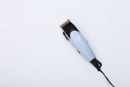 Hair clipper on a white background. top viewの写真素材