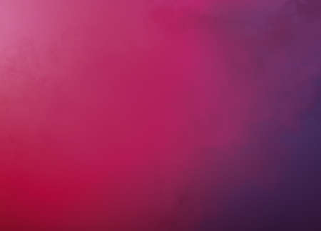 Background of dense smoke in red-blue neon light