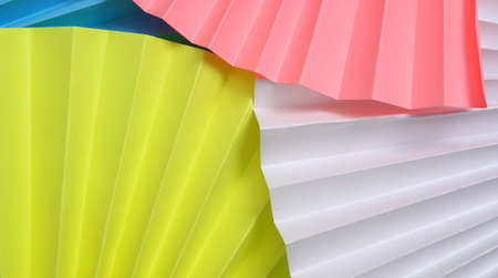 abstract background of colored fans