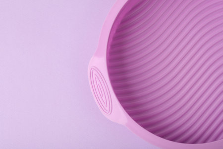 Silicone Bakeware with Wavy Bottom. top view