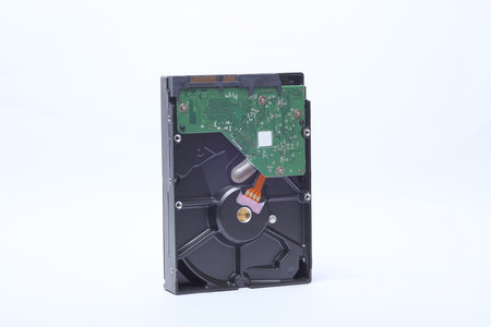Hard drive isolated on white background
