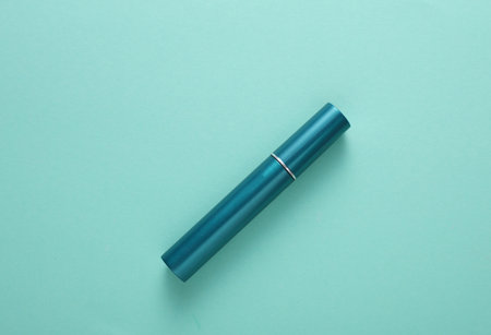 Tube on a blue backgroundの写真素材