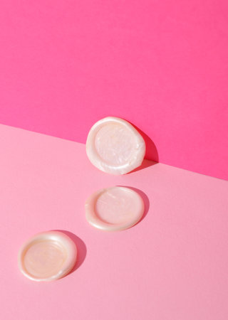 Vintage Sealing Wax mockup. Creative Layoutの写真素材