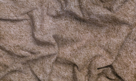 Crumpled jeans texture close up. Denim backgroundの写真素材