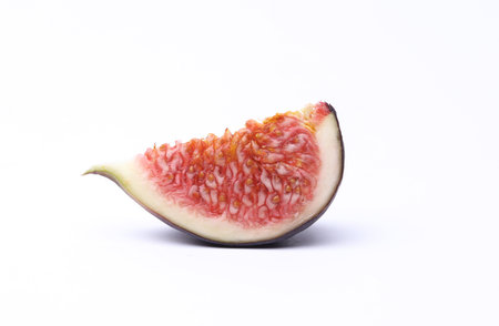 Fresh figs isolated on white background. Clipping path included.の写真素材