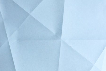 Lines of folded origami paper. Hobby