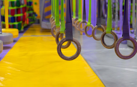 Interior of a modern children's entertainment centerの写真素材