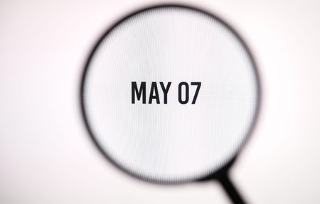Date May 7 through the magnifying glass
