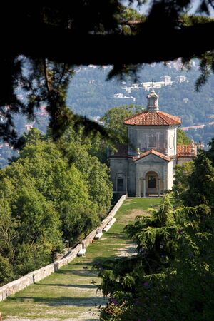 Chapel of Sacro Monte di Varese, Italyの写真素材