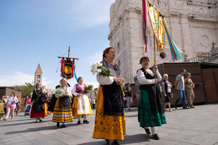 Festival folklore in Valladolid, Spainのeditorial素材