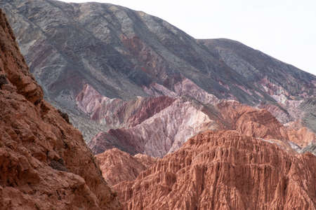 Colored mountains near Purmamarca and Humahuaca, Argentinaの写真素材
