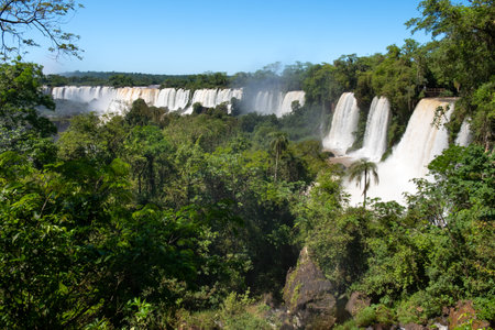 Iguazu falls, waterfalls Argentina, Brazilの写真素材