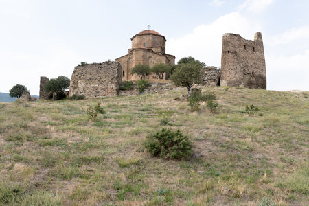 Jvari monastry, Mtskheta. Mtskheta is the former capital of Georgia, before Tbilisi became the capitalの写真素材