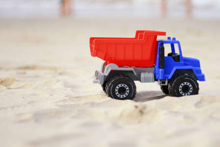 Toy Truck On The Beachの写真素材