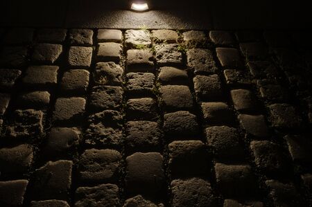 Stones on a sidewalkの写真素材