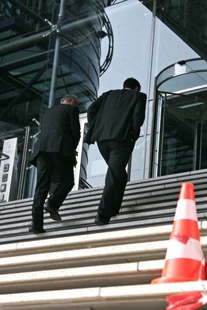 businessmen on that awayの写真素材