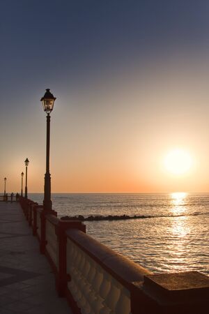 Promenade at the sea の写真素材