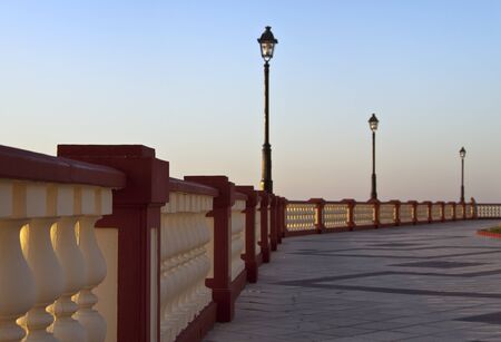 Promenade at the sea の写真素材