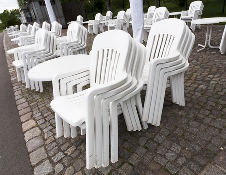 plastikstÃ¼hleの写真素材