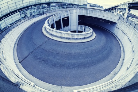 Entrance to a parking garageの写真素材