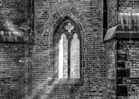 Window in a ruinの写真素材