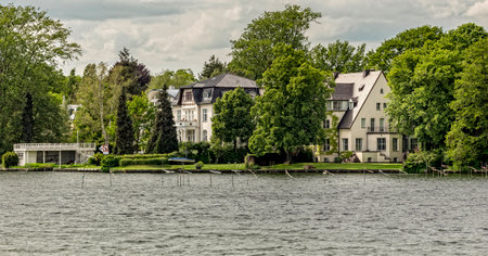 Life and Living on the lake in Berlinのeditorial素材