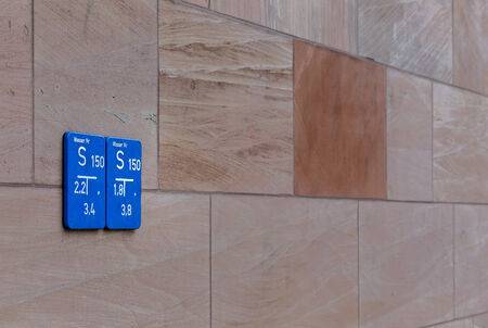 Indication of a water storageの写真素材