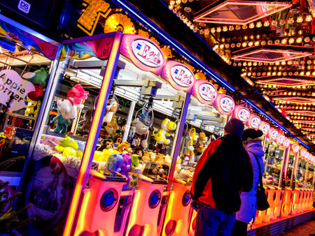 Fairground at Nightのeditorial素材